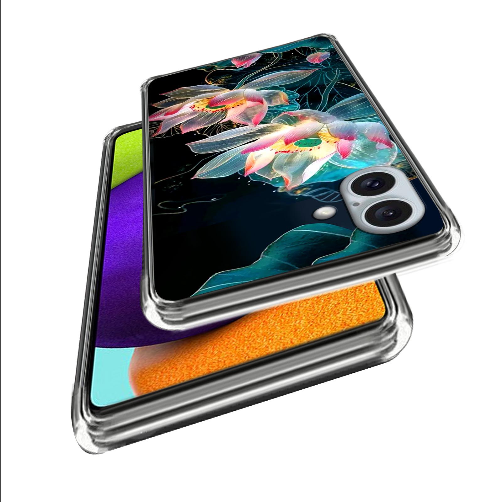 

For iPhone 16 Plus Case Shock-Absorbent TPU Pattern Printed Phone Cover Style E