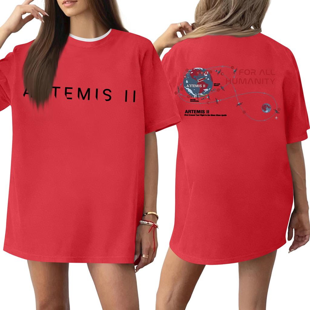 Women's Casual Printed T-Shirt Round Neck Pullover Short Sleeve Top