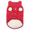 Winter Dog Coat Furry Lining Solid Color Windproof Dog Snowsuit Dog Coat Puppy Outfit Puppy Outfit Easy to Wear
