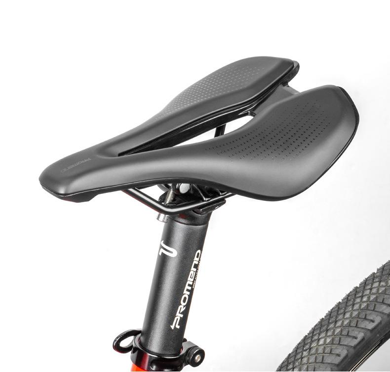 Breathable Hollow Ventilation Bicycle Seat Cushion - Comfortable Road Bike Saddle with Integrated Vacuum Bottom Shell Cycling Accessory