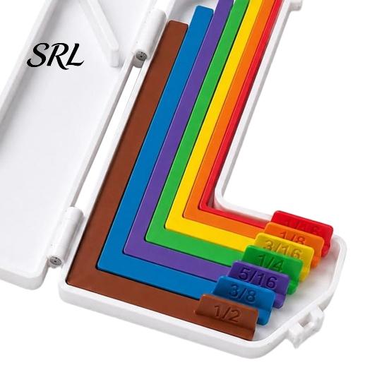 Righello con Spaziatura Precisa 1 Set Strumento Guida per Allineamento, 7 Spaziatori 1/16 1/2 Pollice per Artigianato su Carta Colorata, Kit Fai da Te per Biglietti Scrapbooking con
