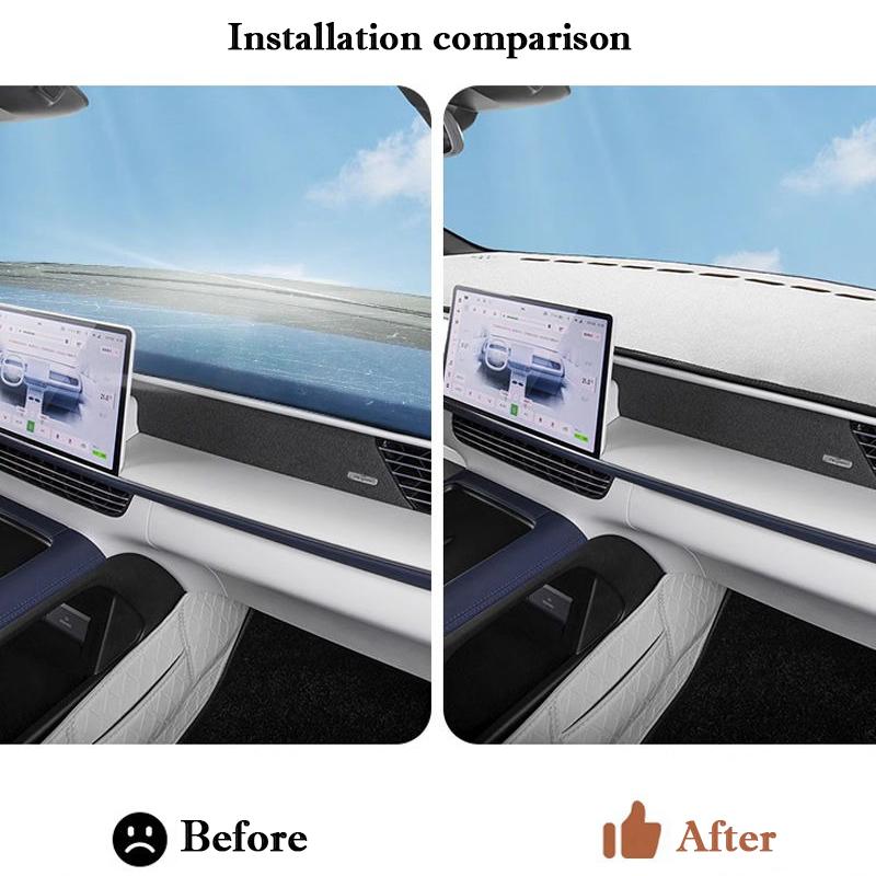For Xpeng G6  2024 2025 Car Dash Cover Suede Dashboard Pad Dashmat Mat Interior Sunshade Non-slip Dustproof Protector Cover