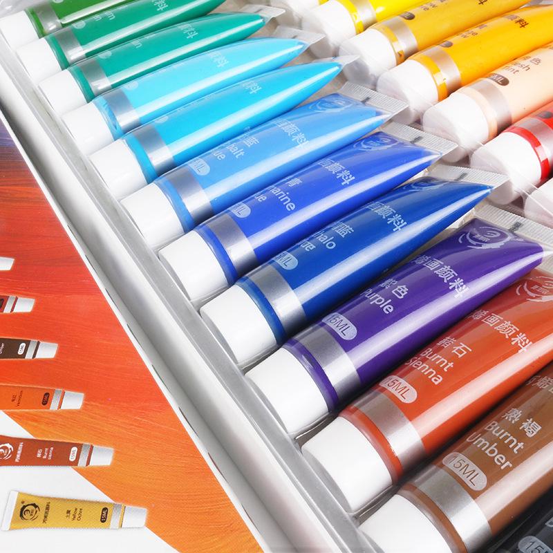 Acrylic Paint Set: 12/24 Colors for Beginner Graffiti, Wall & Body Painting, DIY Hand-Painted Projects