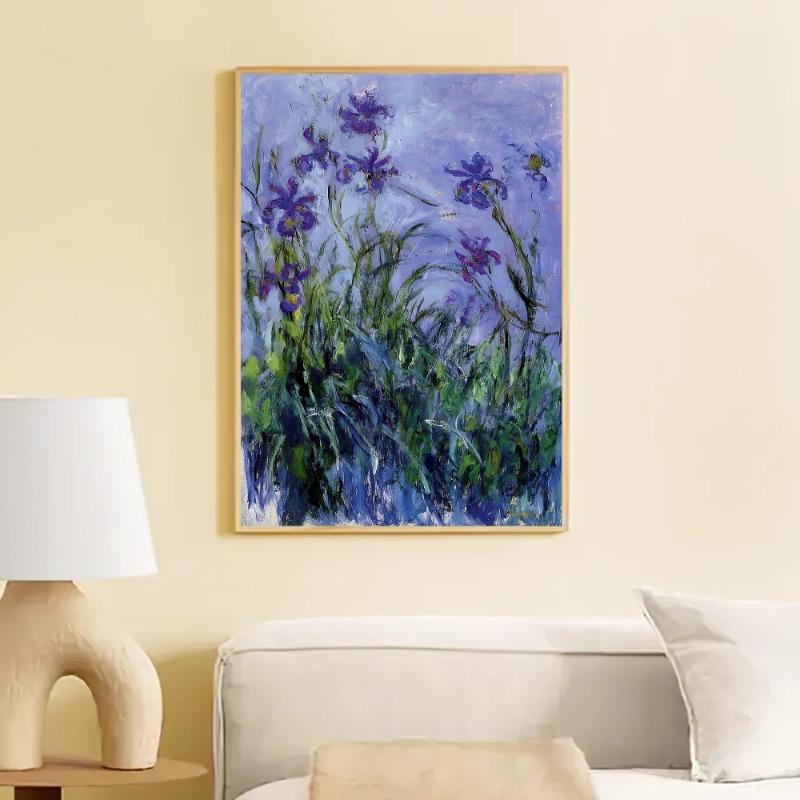 Famous Claude Monet DIY Sticky Poster Vintage Room Bar Cafe Decor Home Decor