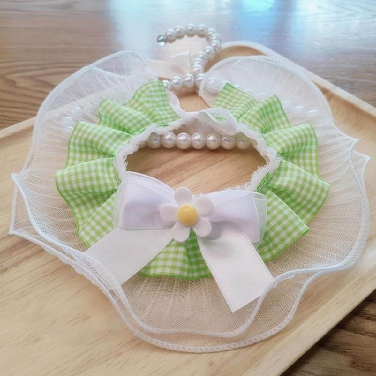 Fashion Small Flower Cats Collar Lace Bib Lace Pet Collar Bib Sweet Cat Necklace