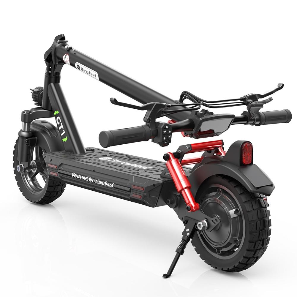 Elektrická koloběžka isinwheel GT1 - Motor 800W, Dojezd 45 km, 10" Terénní Pneumatiky s Dvojitým Odpružením & LCD Displejem