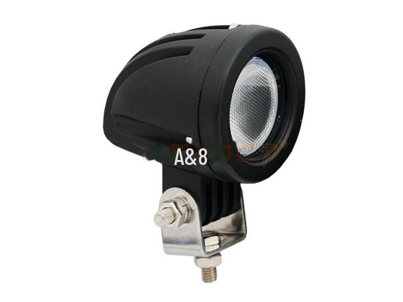 2-Inch 10W Round LED Spotlight: 12V Headlight, Roof Light, DRL, Reversing, and Fog Light for Cars and Trucks