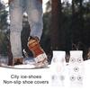 Ice Cleats Mountaineering Crampons 5-Spikes Crampons Ice Cleats Traction Snow Grips Anti Slip for Hiking Fishing Walking