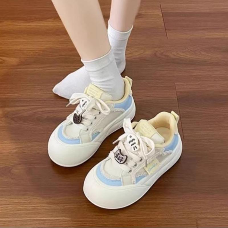 Spring Autumn Kids Board Shoes Breathable Casual Girls Fashion Sneakers Cartoon White Shoes