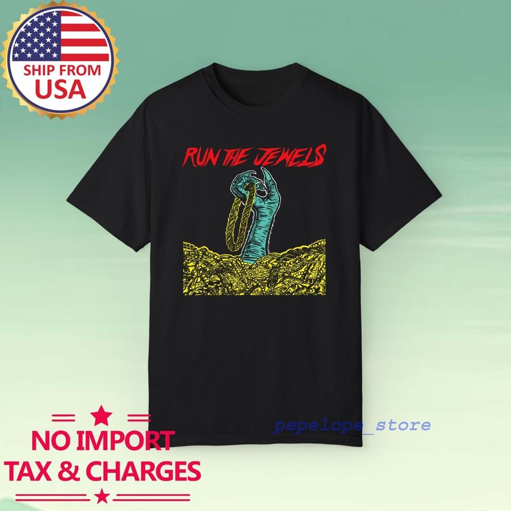 Run the Jewels Men#039;s Black Size S5XL Unisex T-Shirt XL