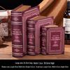 Scaffale per Libri in Legno Retrò Europeo: Ornamenti Vintage e Scatola Decorativa per Libreria
