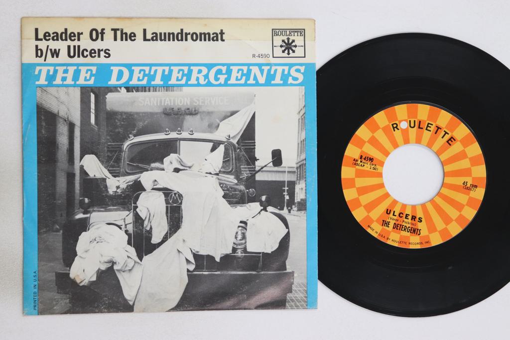 7inch Record DETERGENTS Leader Of The Laundromat Ulcers R4590 Roulette 1964 US Rock Used