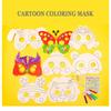 8Pcs Cartoon Animal Painting Masks Diy Color Kindergarten Graffiti Coloring Crafts Toys Children Creative Hand-Painted Fun Toys