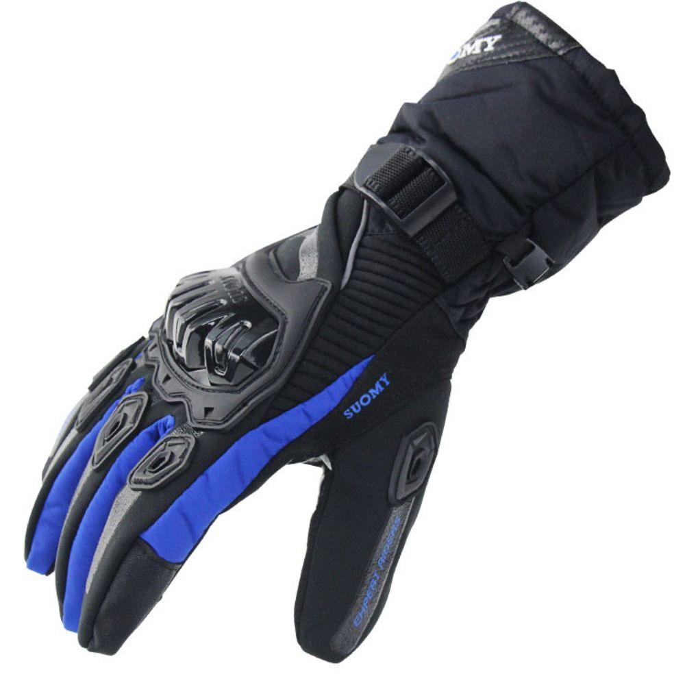 

Windproof Motorcycle Gloves Touch Screen Winter Cycling Gloves Racing Riding Gloves Outdoor Sports XL синий