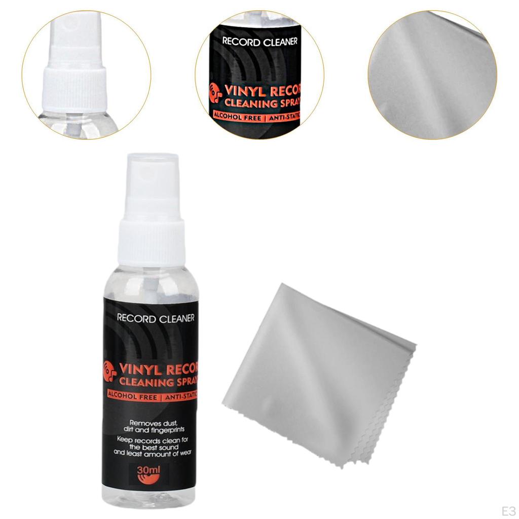 Schallplatten-Reinigungssets, Schallplattentuch-Set, Vinyl-Reiniger, LP-Plattenspieler-Reiniger für den Raum,