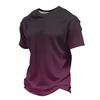 Men's Knit Short Sleeve Shirt, Summer Color Casual Tee, Comfortable Fashion Top