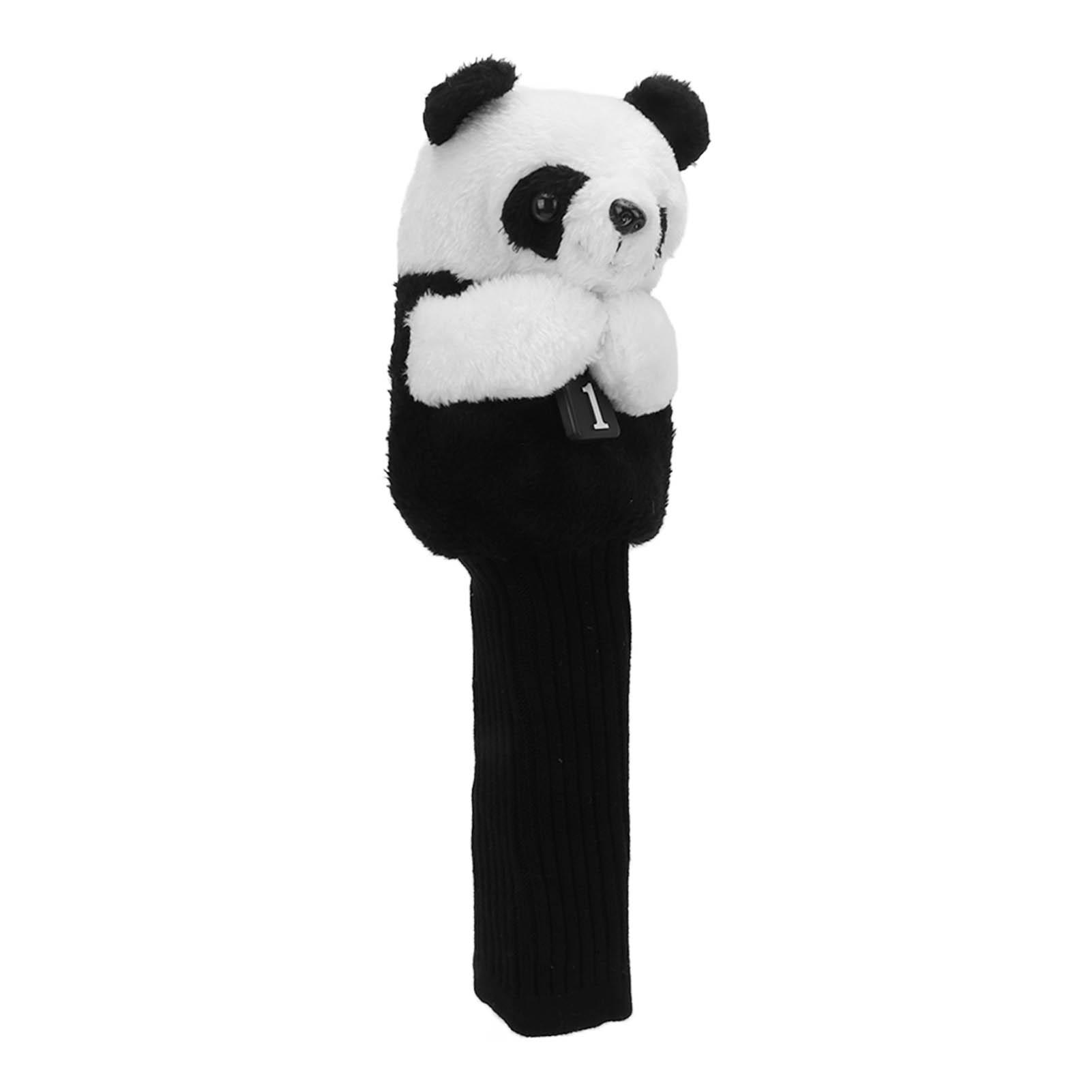 

Чехол для гольф-клуба Мультяшный чехол для головки гольф-паттера Мягкие защитные чехлы в форме панды для гольфа