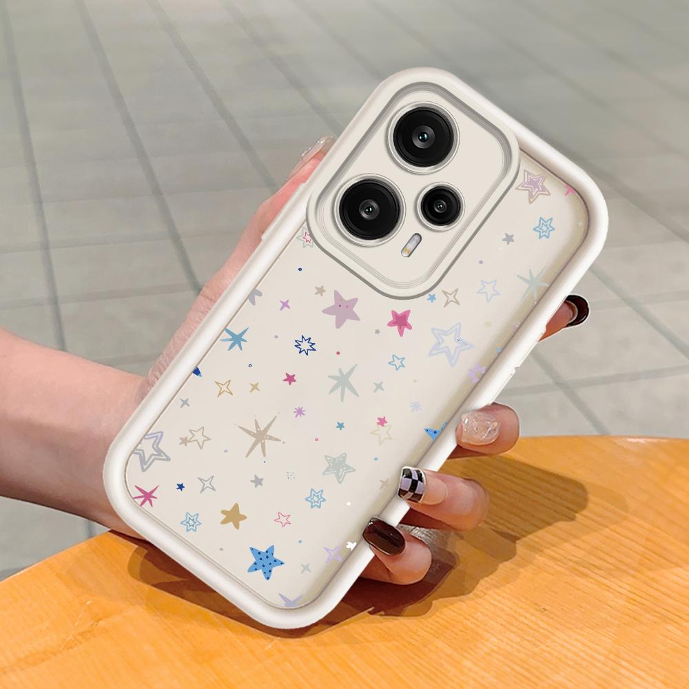 Myk silikon firkantet stige utskriftsmønster Telefondeksel Helt deksel Kamera Støtsikker beskyttelse Gummideksel for Xiaomi Redmi