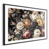 Poster - Colorful Flowers On A Black Background