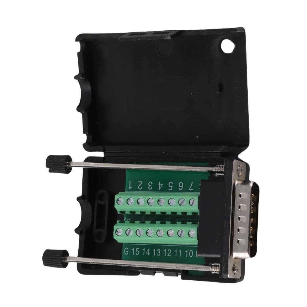 Solderless 15 Pin Breakout Board DB15 Breakout Module Connector  Industrial Applications