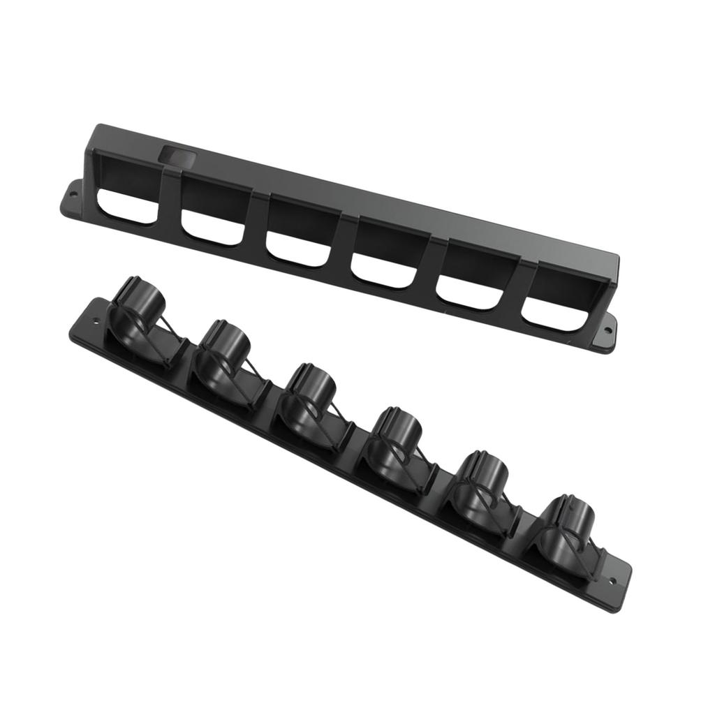 Vertical/Horizontal Wall Mounted Fishing Rod Hanger Storage Fishing Rod Rack Holder Holds 6 Fishing Rods Display Stand