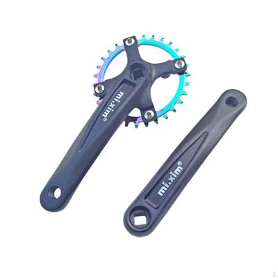 Mountain Bike Crankset Kit with Eye-Catching Chainring