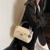 Small Fragrance Style Diamond Lattice Chain Small Square Bag Women's 2025 New Hand-held Fashion Shoulder Bag Simple and Versatile Crossbody Bag