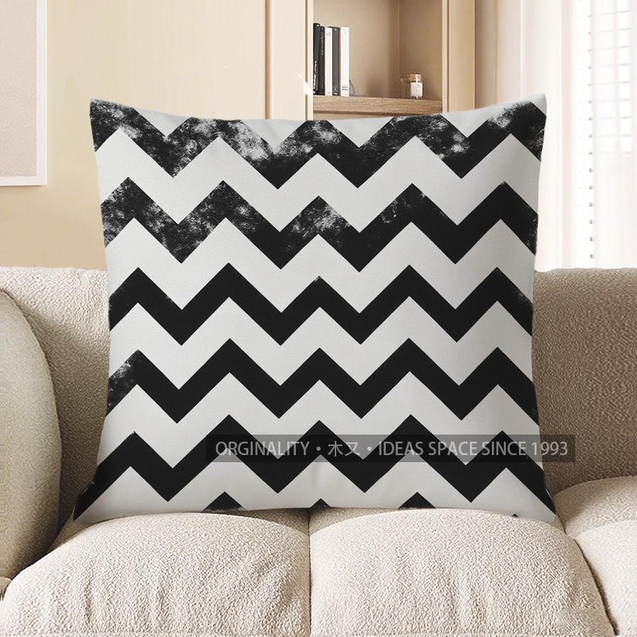 Home Decor Abstract Geometric Pattern Throw Pillow Cover Pattern Cushion Cover Suitable For Sofa Bedroom Car Pillow Cover