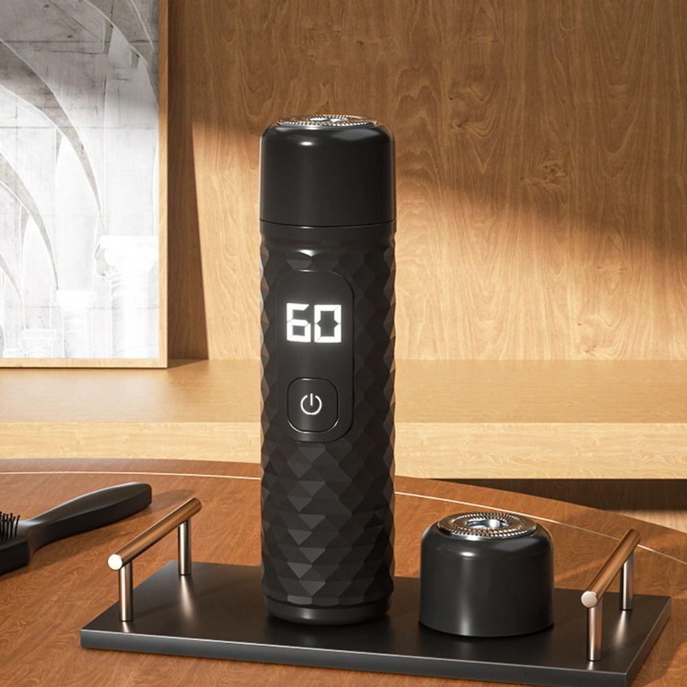 Digital Display Men's Electric Razor 2 in 1 Electric Shaver Nostril Cleaning Trimmer  Travel