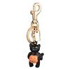 Halloween Black Cat Holding Pumpkin Keychain Cute Oil Dripping Craft Holiday Wind Bag Hanging Personalized Versatile Accessories