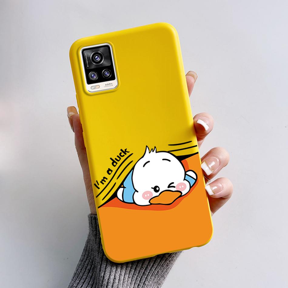 For Vivo V20 2021 Case V2040 Cute Cat Bear Frog Cover Soft Silicone Slim Phone Case For Vivo V20 V 20 VivoV20 V2025 V2024 Bags