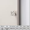Retro Zinc Zinc Zinc Alloy Furniture Door Knob Unique Line Design Cabinet Handle  Drawer