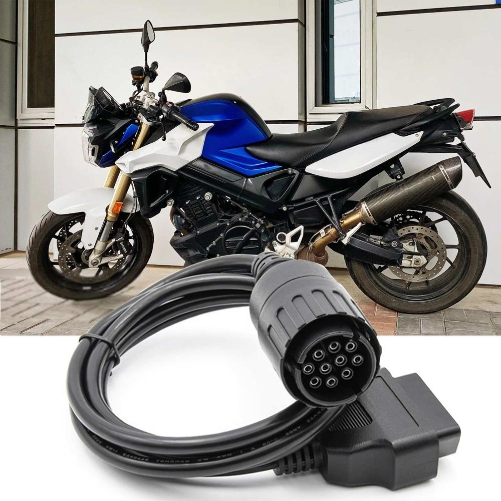 Black Motorcycle OBD Cable ABS & Metal OBD2 Connector Cable  Motorcycle Repair
