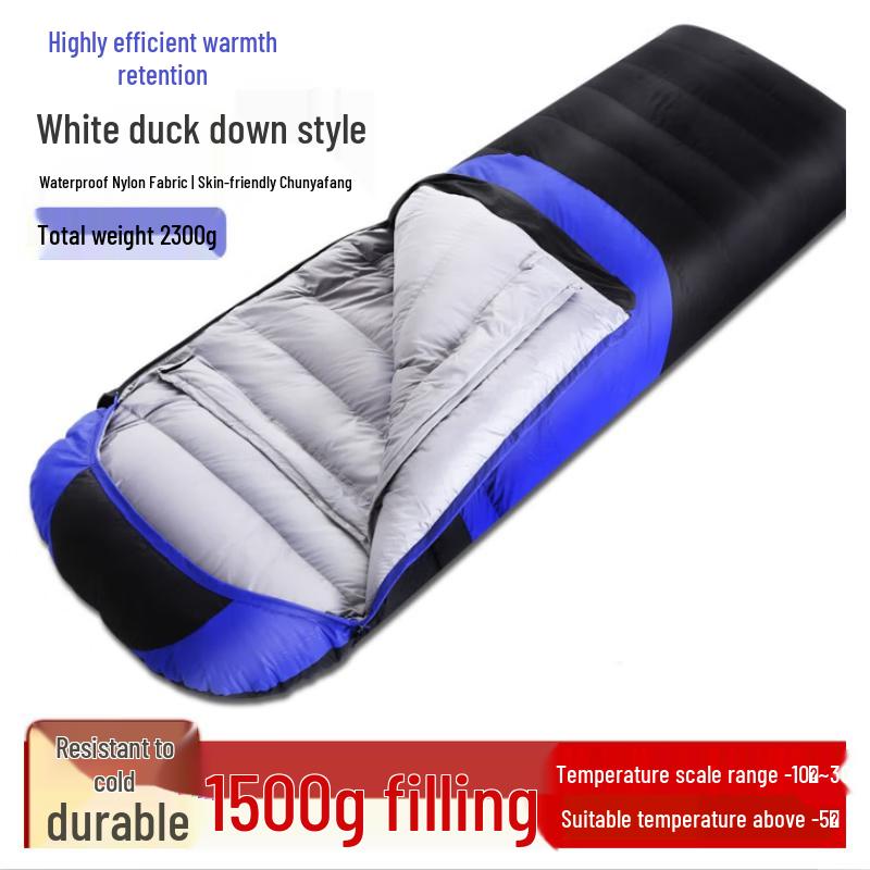 Baichengdao White Duck Down Outdoor Camping Sleeping Bag