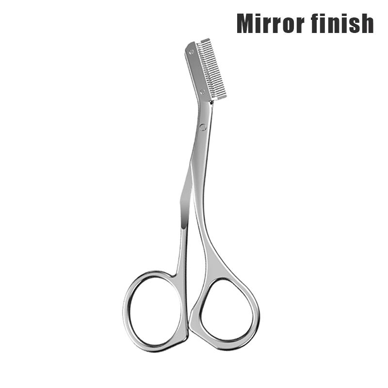 1 st Ögonbrynstrimmer med kammar Ögonbrynstrimmerkit Rostfritt stål Grooming Ögonbrynsformande saxverktyg