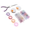 DIY Jewelry Making Kit Pliers Artificial Pearls Glass Colorful Beads Elastic Thread Jewelry Making Set with Box