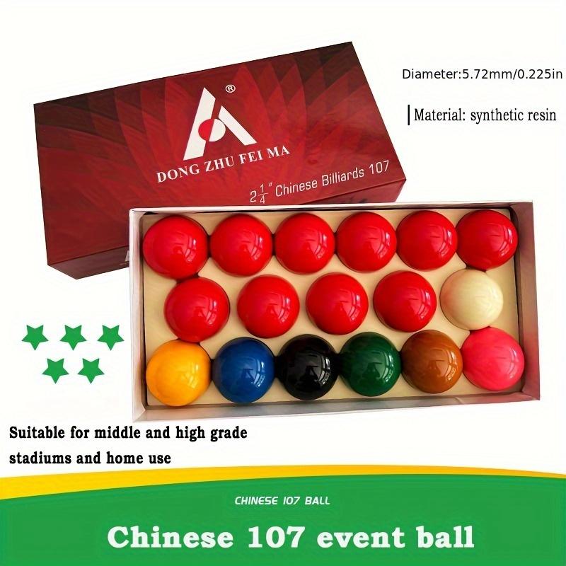 

Набор для снукера и бильярда, китайский снукер 107, большой шар диаметром 57,2 мм, американский хрустальный шар, бильярдные принадлежности