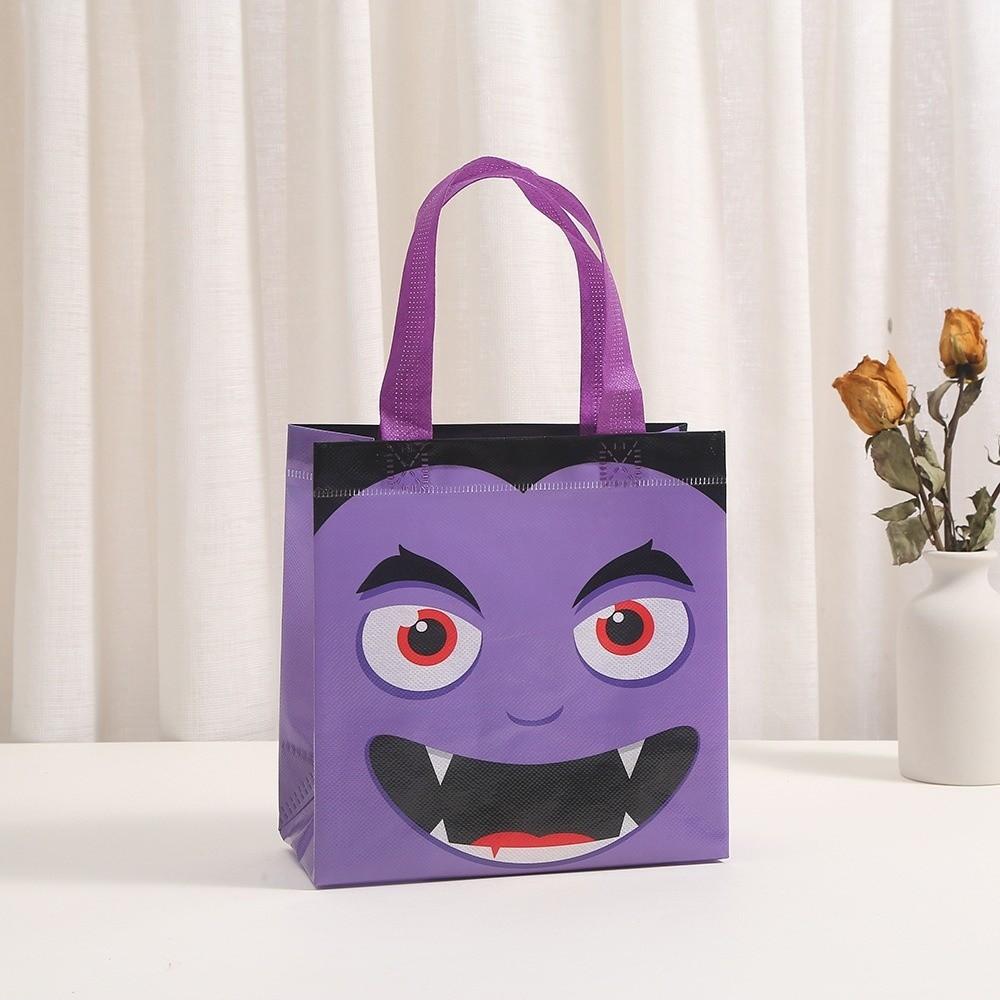 4PCS Non Woven Halloween Gift Bag Portable Size Candy Gift Bags Cute Treat Bag  Gift Giving