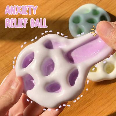 Shapeable Stress Ball Toy with Inflator Anxiety Relief Squeeze Ball Sensory Toy Kids