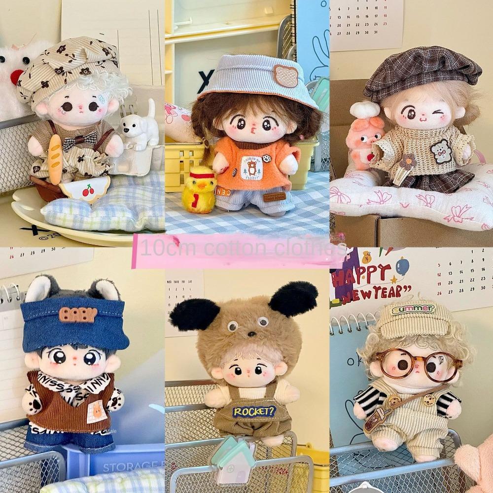 Handmade 10cm Doll Skirt DIY Doll Dress Up Fashion Doll Clothes  Cotton Doll