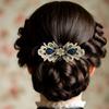 1pc Alloy Rhinestone Hair Clip, Evening Updo Hair Accessory, Gift