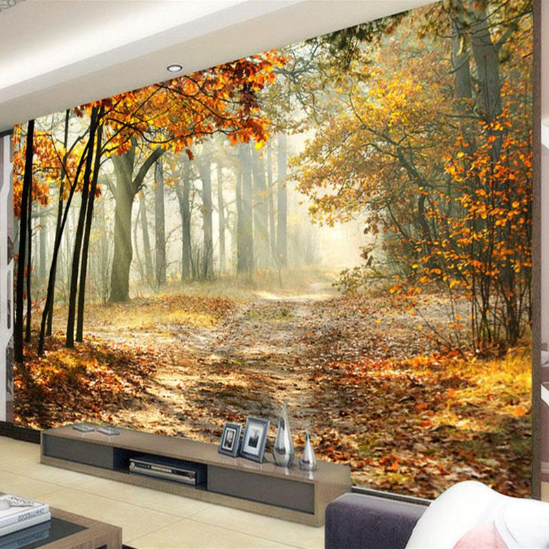 Modern Forest 3D Wall Mural Living Room Bedroom Dining Room Romantic Photo Wallpaper Home Decor Wall Painting