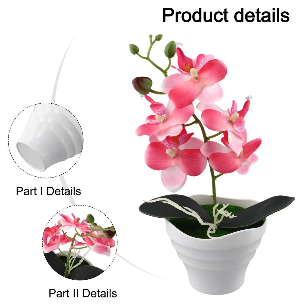 1pc Artificial Flower Orchid Flowers 27cm Height ABS Artificial