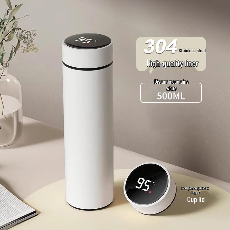 Zhaiqingsong Smart Temperaturvisning Isolerad Rostfri Mugg