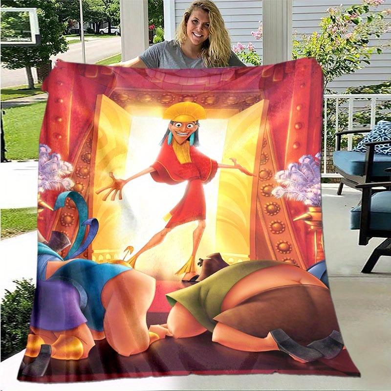 1pc The Emperor's New Groove Printing Blanket - Soft, All-Season Throw for Living Room, Bedroom,Personalized Gift with Adorable Cartoon Design