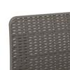 1 Seater Garden Sofa Rattan Look PP Light Gray