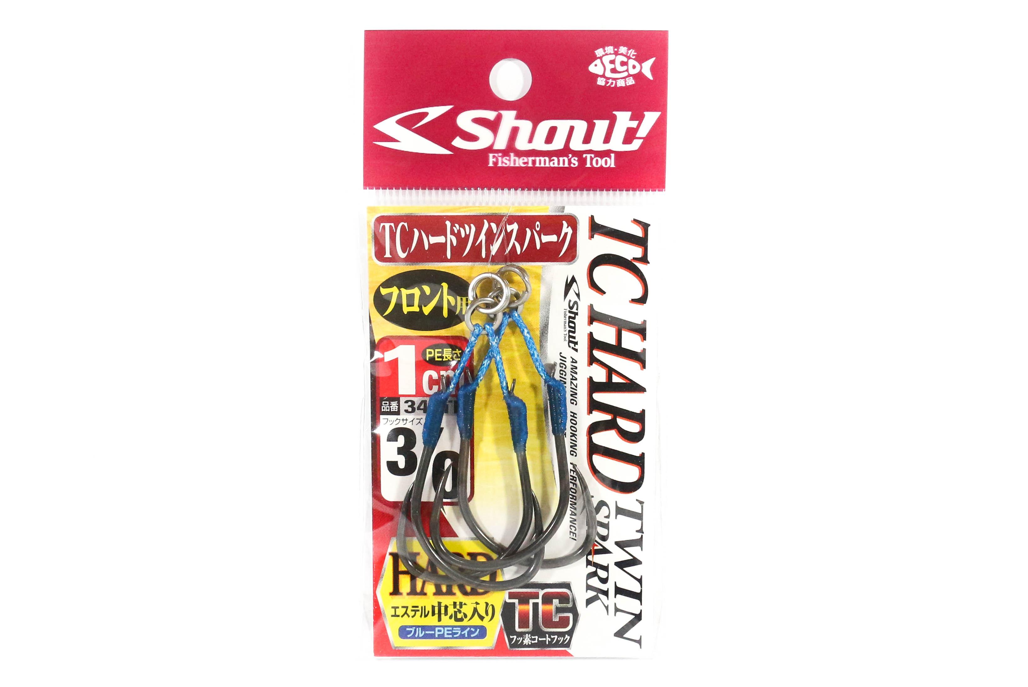 

Shout 341-TH TC Hard Twin Spark Assist Hooks 1 cm Size 3/0 (5531)