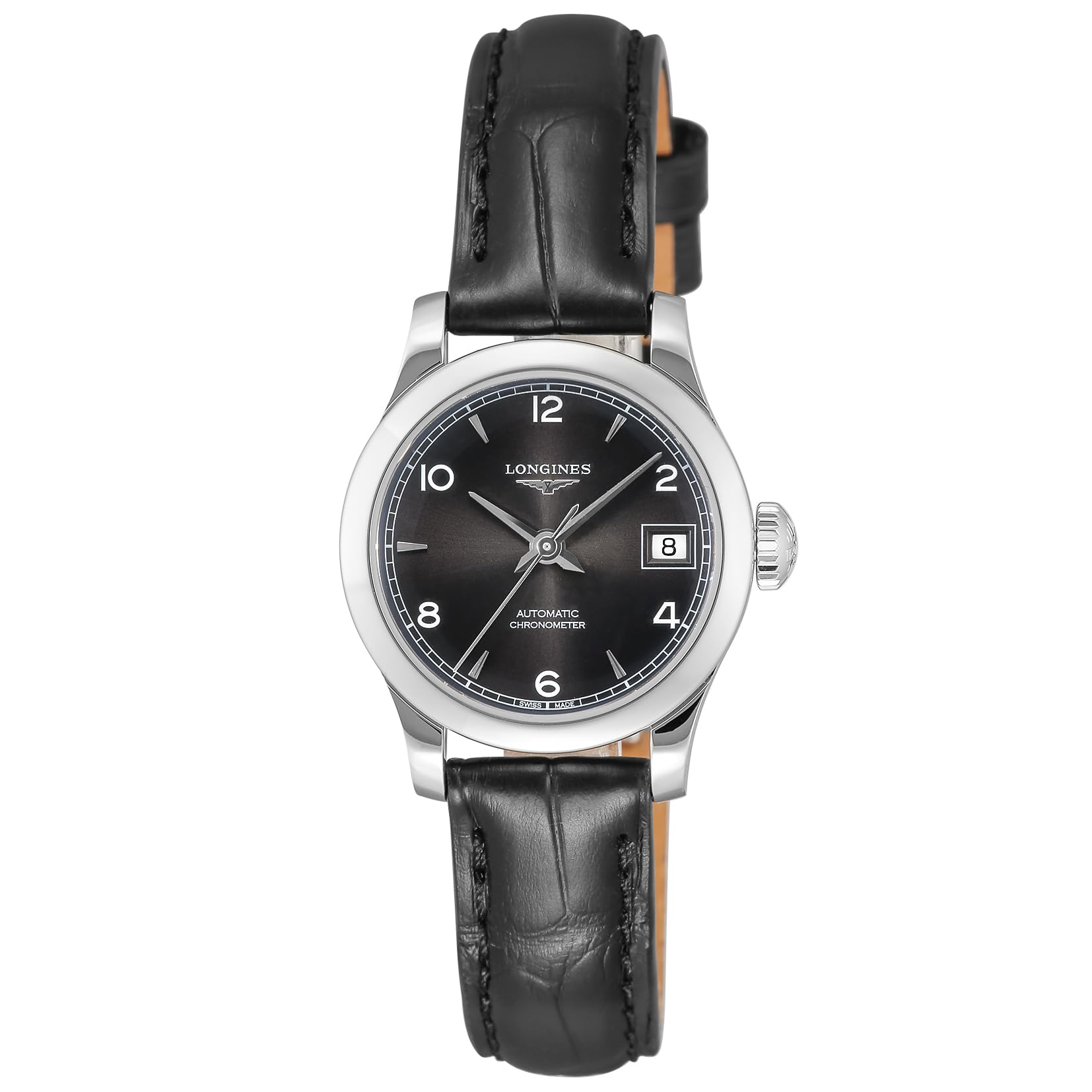 

Wristwatch RECORD Automatic Winding 3 ATM Water Resistant Sapphire Glass Black Dial Stainless Steel Black [Longines] Women s L2.320.4.56.2 [Used] чорний