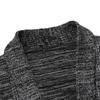 2025 Autum Fashion Men Knitted V Neck Cardigan Men Turn Down Collar Knitted Sweaters Men Solid Color Sweatercoats
