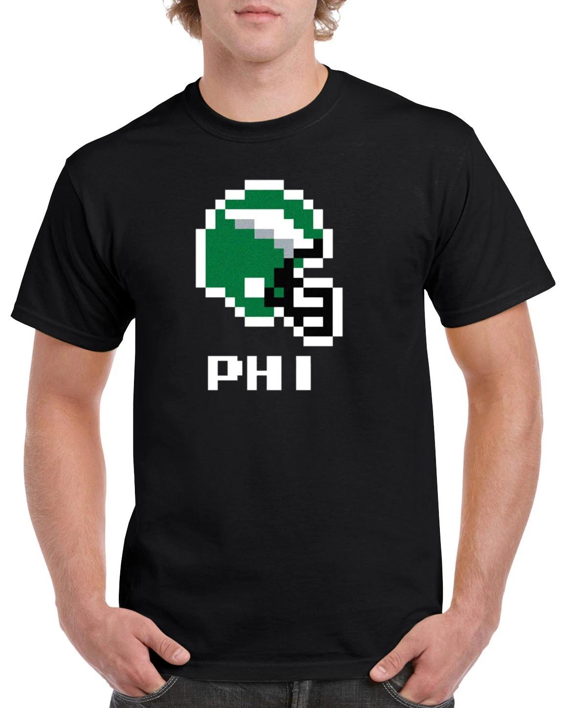 

Eagles 8-bit T-Shirt Philadelphia Tecmo Video Game Retro Helmet Bowl GPE01 S
